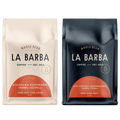 La Barba Espresso Set Fresh Roasted Coffee of Standard and Deviation Whole Beans in Bags.